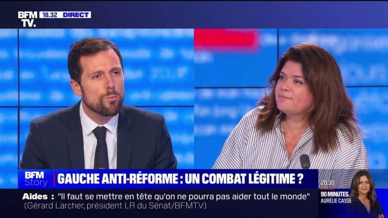 Vif échange sur la réforme des retraites entre Raquel Garrido et Mathieu Lefèvre