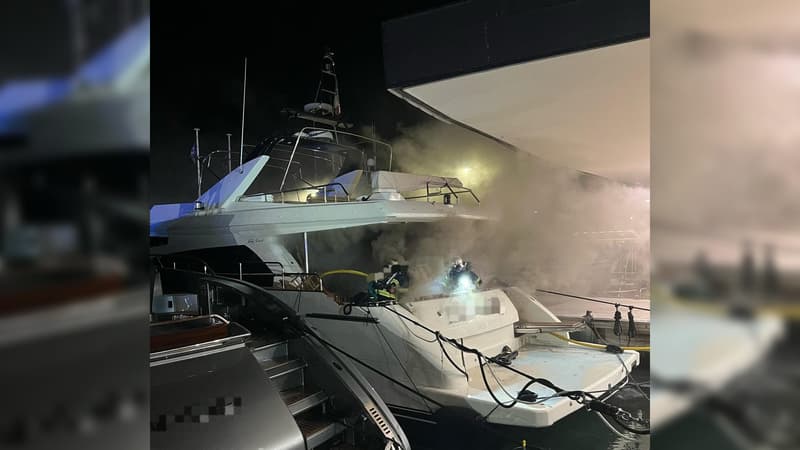 Cannes: un bateau prend feu dans le port, 45 sapeurs-pompiers mobilisés