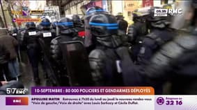 Mobilisation du 10 septembre : 80.000 policiers et gendarmes déployés 