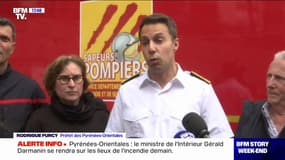 Incendie dans les Pyrénées-Orientales: les pompiers sont "encore en lutte sur le feu", affirme le préfet Rodrigue Furcy