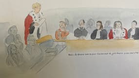 Féminicide de Julie Douib: croquis de l'audience du 27 janvier 2023