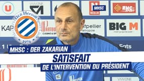MHSC : Der Zakarian satisfait de l'intervention du président