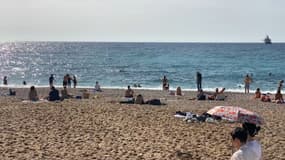 La plage de Cassis (Bouches-du-Rhône) mardi 15 octobre 2024. 