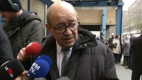 Jean-Yves Le Drian, le ministre de la Défense, le 24 mars 2017 à Londres