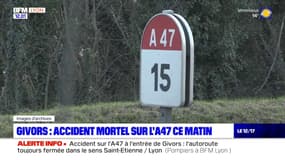 Givors: un accident mortel a eu lieu ce mardi matin sur l'autoroute A47