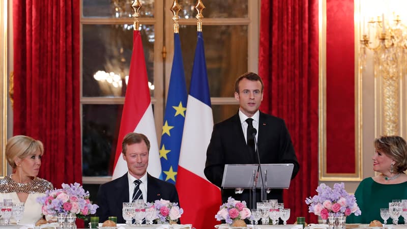 Emmanuel Macron à l'Elysée. 