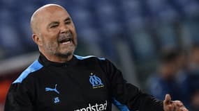 Jorge Sampaoli lors d'OM-PSG, le 24 octobre 2021.