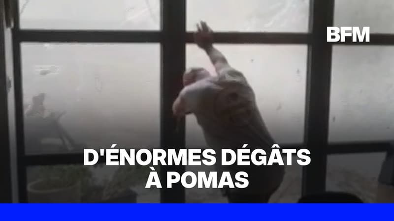 Un homme tente de protéger sa maison au cœur de la tornade dans l'Aude