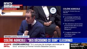 Colère agricole: Sébastien Lecornu assure que "des décisions seront prises" dans la soirée 