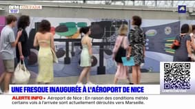 Nice: une fresque réalisée par des lycéens inaugurée à l'aéroport