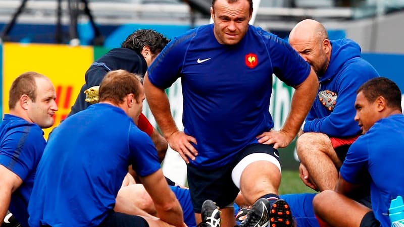 William Servat, Julien Bonnaire, Jean-Baptiste Poux et Thierry Dusautoir