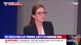Éric Ciotti exclu de LR: "Ça renvoie une image désolante et affligeante de la vie démocratique", estime Aurore Bergé (ministre déléguée à l'égalité et à la lutte contre les discriminations)