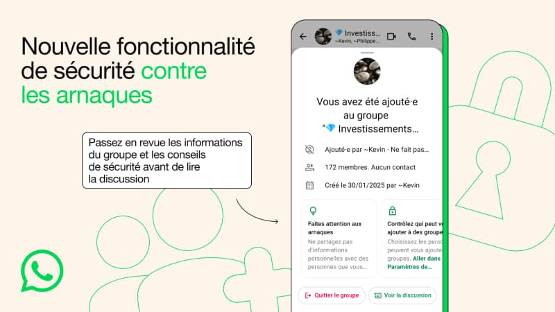 Whatsapp affichera un "aperçu de sécurité" pour mettre en garde les utilisateurs. Whatsapp affichera un "aperçu de sécurité" pour mettre en garde les utilisateurs.