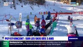 Puy-Saint-Vincent: les enfants apprennent à skier dès l'âge de 3 ans