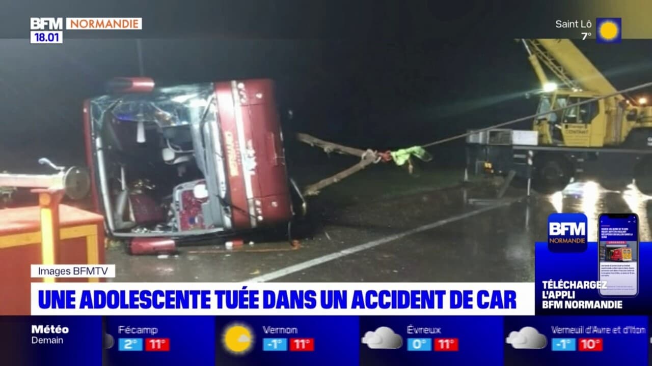 A6: une adolescente tuée et 12 blessés dans un accident d'autocar parti ...