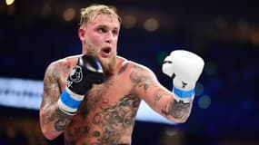 Jake Paul sur le ring, le 20 juillet, en Floride, contre Mike Perry
