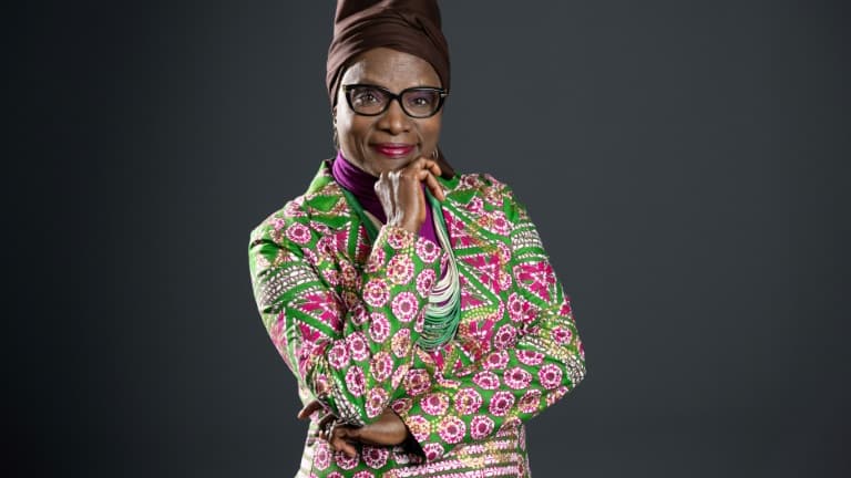 Angélique Kidjo lors d'une séance photo à Paris, le 27 septembre 2024