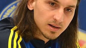 Zlatan Ibrahimovic, en conférence de presse le 21 mars 2013