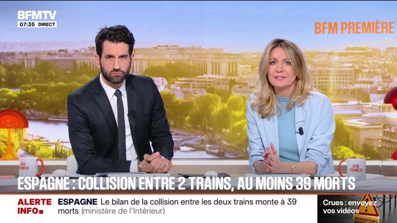 Espagne: le bilan s'alourdit à au moins 39 morts, après une collision entre deux trains