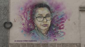 Une fresque en hommage Aïcha, caissière du Carrefour de Saint-Denis décédée du coronavirus