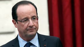 François Hollande le 21 décembre 2012. Un an après son arrivée au pouvoir, le chef de l'Etat n'a jamais été si bas dans les sondages.