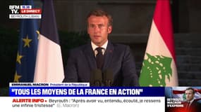 Emmanuel Macron: "Si le Liban se réveille aujourd'hui meurtri et épuisé, je sais qu'il se relèvera"