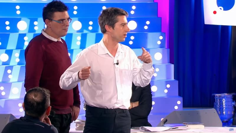 François Ruffin sur le plateau de l'émission "On n'est pas couché", le 14 avril 2018