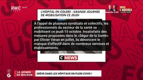 Le monde de Macron : Grève dans les hôpitaux en plein Covid ! - 15/10