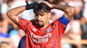 Lucas Paqueta avec l'OL contre Kiev en amical, le 12 juillet 2022