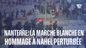  La marche blanche en hommage à Nahel perturbée à Nanterre 