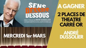 2 Places Carré Or d'une valeur de 110euros pour André Dussolier dans le théâtre Bouffes Parisiens