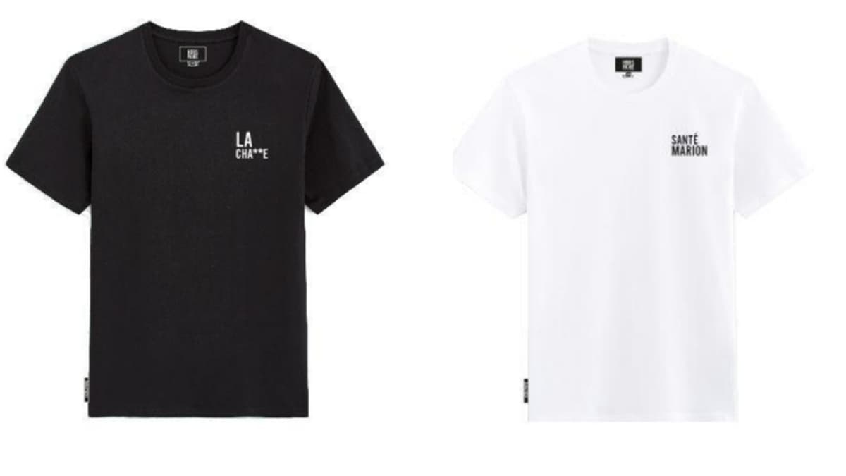 Les teeshirts de la marque "Hors Paire" créée par le joueur de tennis français Benoît Paire.