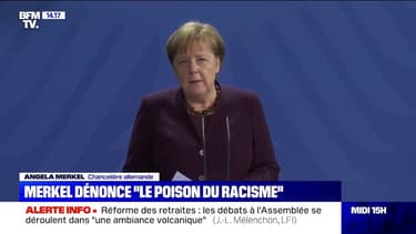 Fusillades en Allemagne: Angela Merkel dénonce "le poison du racisme"