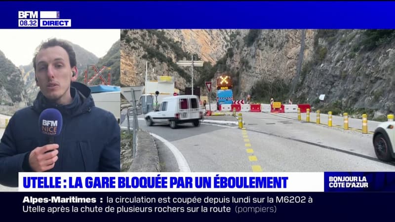 Alpes-Maritimes: un éboulement près d'Utelle perturbe la circulation du train des Pignes