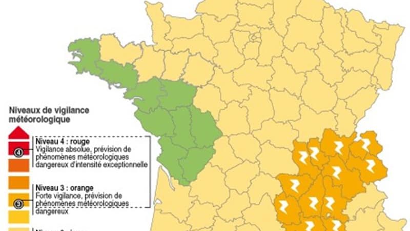 ALERTE AUX ORAGES DANS LE SUD-EST DE LA FRANCE