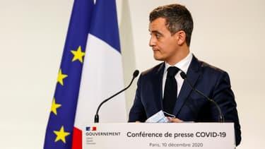 Le ministre de l'Intérieur Gérald Darmanin à Paris le 10 décembre 2020.