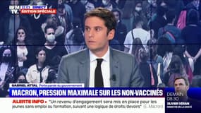 Gabriel Attal: "On incite très fortement à la vaccination pour éviter d'avoir à reprendre des décisions très difficiles"