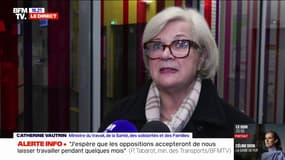 Mayotte: "J'ai une pensée toute particulière pour l'ensemble des soignants", affirme Catherine Vautrin, ministre du Travail et de la Santé