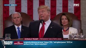 Donald Trump au sujet du mur à la frontière avec le Mexique: "Une loi qui donnera les fonds au gouvernement pour protéger notre pays et sécuriser la frontière"