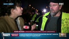 "Tout ça, c'est de l'enfumage", réagit Olivier, "gilet jaune", aux annonces de Macron