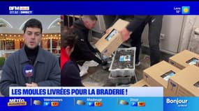 Braderie de Lille: 9 tonnes de moules déchargées au restaurant La Chicorée