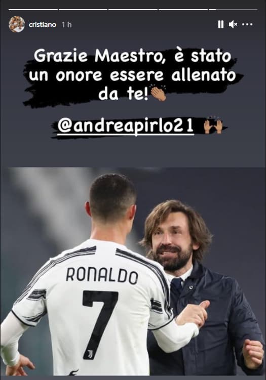 L'hommage de Cristiano Ronaldo à Pirlo