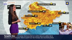Météo Côte d'Azur: journée ensoleillée, jusqu'à 24°C degrés à Nice 