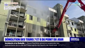 Saint-Laurent-du-Var: deux tours du quartier du Point-du-Jour détruites