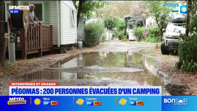 Intempéries et orages : à Pégomas, 200 personnes ont été évacuées d'un camping