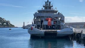 Le Bâtiment de soutien et d'assistance métropolitain (BSAM) Loire à Nice (Alpes-Maritimes) le 10 novembre 2024. 