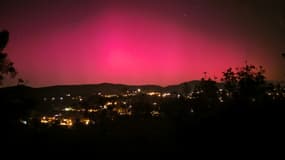 Les images des aurores boréales observées dans le ciel des Alpes du Sud dans la nuit du 10 au 11 mai 2024.