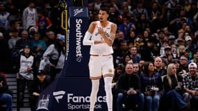Victor Wembanyama lors de la défaite des San Antonio Spurs à Denver (132-120), le 26 novembre 2023