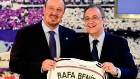 Rafael Benitez (à gauche) et Florentino Perez