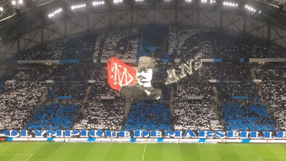 Le tifo gigantesque au Vélodrome Le tifo gigantesque au Vélodrome